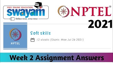 NPTEL SOFT SKILLS ASSIGNMENT 2 ANSWERS || MOST PROBABLE ANSWERS || Singh Ji Technical