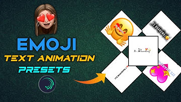 TOP 5 EMOJI TEXT PRESETS IN ALIGHT MOTION | XML FILE | TEXT ANIMATION