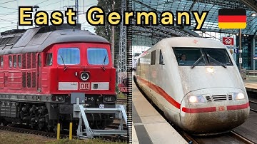 Diverse Trains of East Germany: Railway trip 🇩🇪