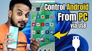 Control Android PHONE from PC/Laptop 2023 (via USB) No LAG⚡⚡ screenshot 4