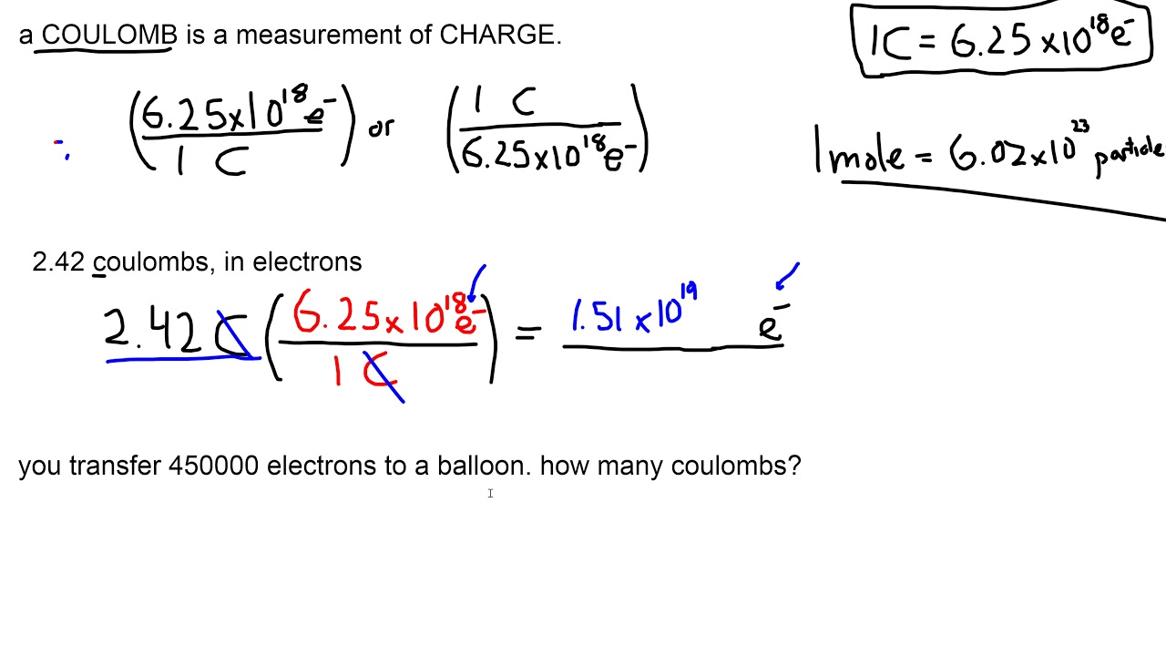 14 Converting Electrons And Coulombs YouTube 14 Converting Electrons And Coulombs YouTube