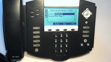 PolyCom 4/6 Line Phone - Changing Call Forwarding