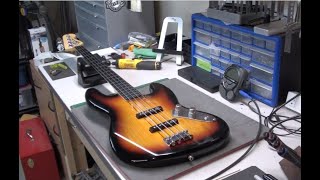 Fretless Bass Setup is easier than you think!  Squier Jazz bass with Seymour Duncan quarter pounders