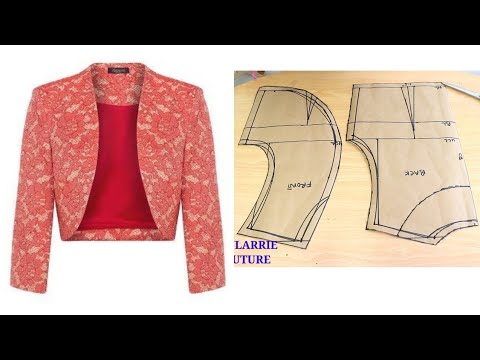 How to Make a Jacket | Bolero Jacket | Ladies Jacket | Pattern drafting | Cutting and Stitching