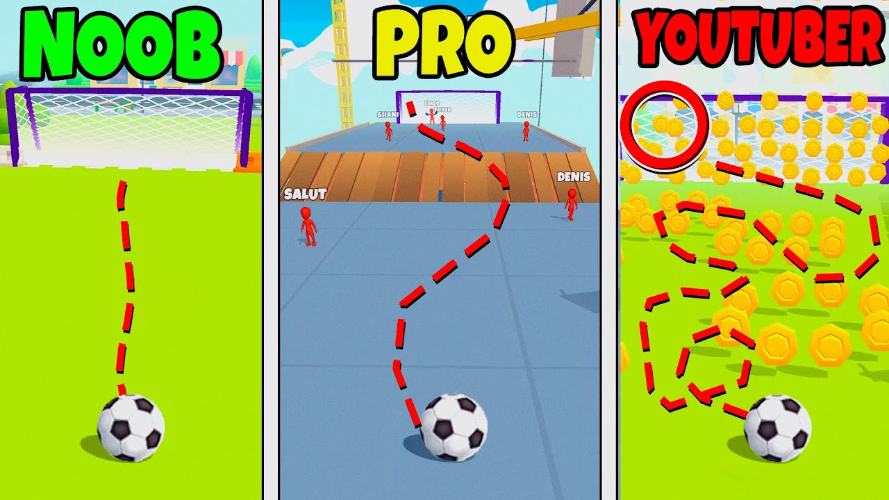 NOOB vs PRO vs YOUTUBER dans CRAZY KICK !!