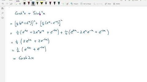 F3 1.4a Hyperbolic functions identities
