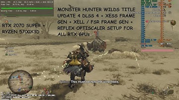 Monster Hunter Wilds Update 4 DLSS 4 + XeSS Frame Gen XeLL & FSRFG Reflex Optiscaler Setup RTX GPUs