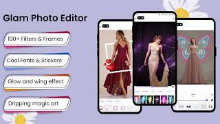 Glam Photo Editor app with dripping magic art | World Vision Soft screenshot 2