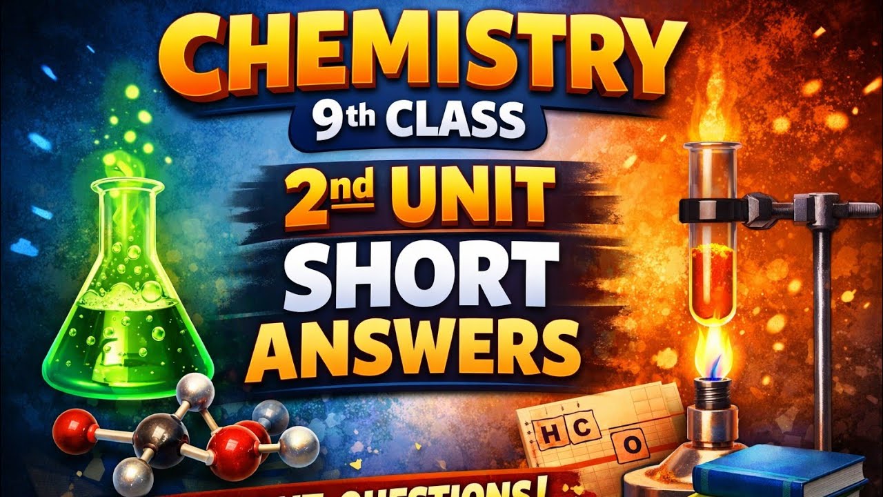Chemistry 9th Class | Unit 2 Short Answers | Punjab Board Important Questions 