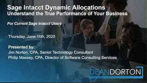 Dynamic Allocations for Sage Intacct Users