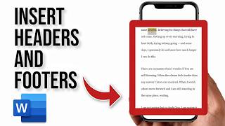 How to insert Headers and Footers on Microsoft Word App 2026
