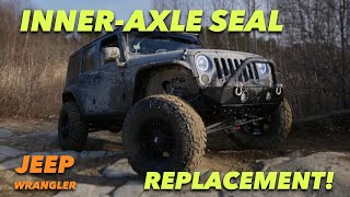 How to Replace Inner-Axle Seals // Jeep Wrangler - YouTube