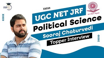 UGC NET JRF Topper Interview - Political Science exam cleared by Sooraj Chaturvedi #NETJRF