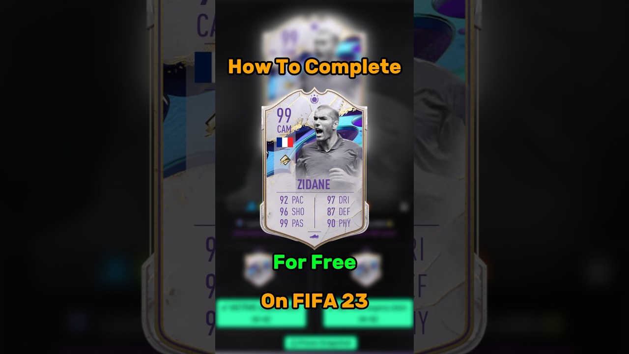 How To Complete 99 ZIDANE FOR FREE!!! 