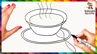 Cómo Dibujar Una Sopa Paso A Paso Dibujos Fáciles