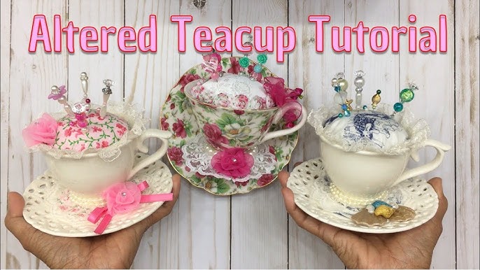 Oddest Goddess Tea Cup Pin Cushion #98