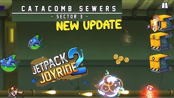 Latest Update! Jetpack Joyride 2: CATACOMB SEWERS  Sector 3 #gameplay @HalfbrickStudios