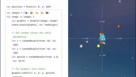 Swift Playgrounds: Elliptical Orbits