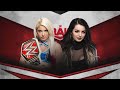 WWE RAW| Paige Vs Alexa Bliss