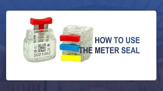 Water and electricity meters with instrument seal use tutorial, free sample