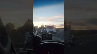 West Bound semi flips hwy40 near Flagstaff