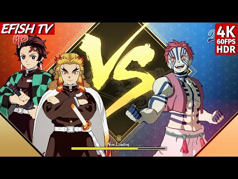 Kyojuro Rengoku vs Upper Rank 3 Akaza (Hardest AI) - Demon Slayer - Kimetsu no Yaiba
