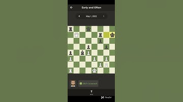 #day6 of solving daily puzzles. Early and often is the name.#chess is fun on #chesscom ,let
