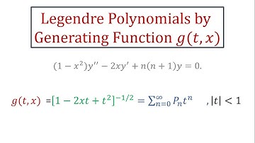 Special Functions: Legendre Functions (2 of 6) Generating Functions in Urdu|Hindi