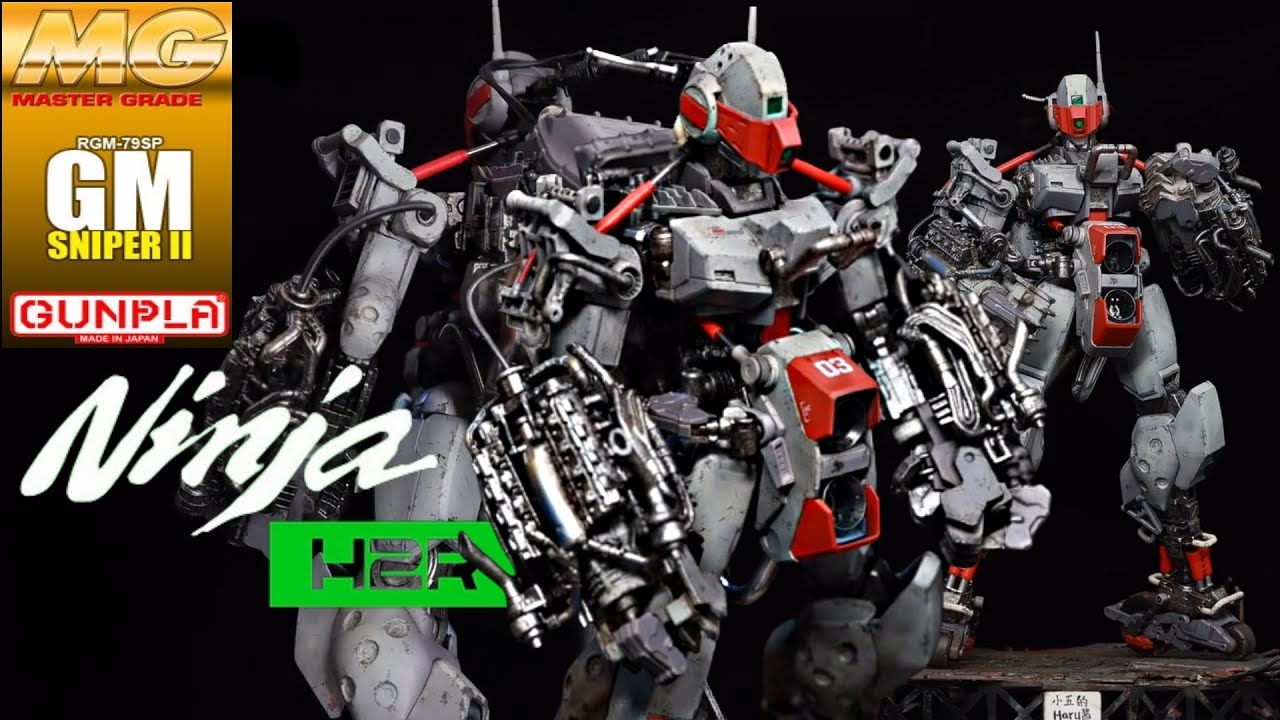 Heavy Gunpla Kawasaki Ninja H2R Sniper Jim MG 2.0 RGM-79 SP