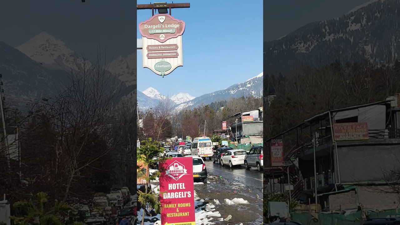 Manali first snowfall 