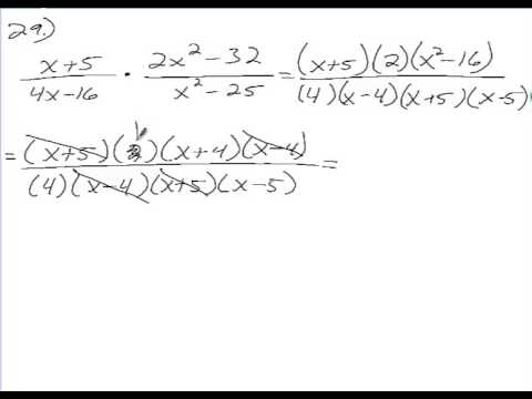 Algebra 2 Chapter 8 Section 4 Homework Multiply And Divide Rational Expressions