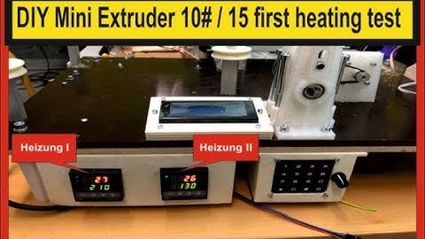 DIY 3D Printing Filament 1 kilo / hour #10 / 15  first heating test