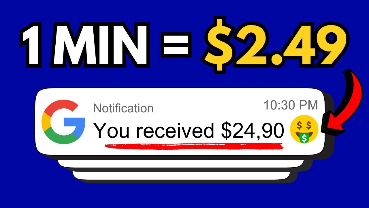 ⁣Get Paid $2.49 Every Min 🤑 Watching Google Ads