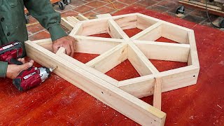 How to Build an Outdoor Bench // DIY Woodworking - Wood Pallet Recycling Project