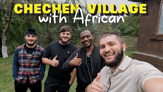 First African In A Chechen Mountain Village