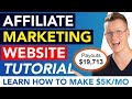 How To Create An Affiliate Marketing Website | For Beginners 2022