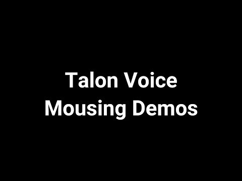 Voice Controlled Mousing Demos