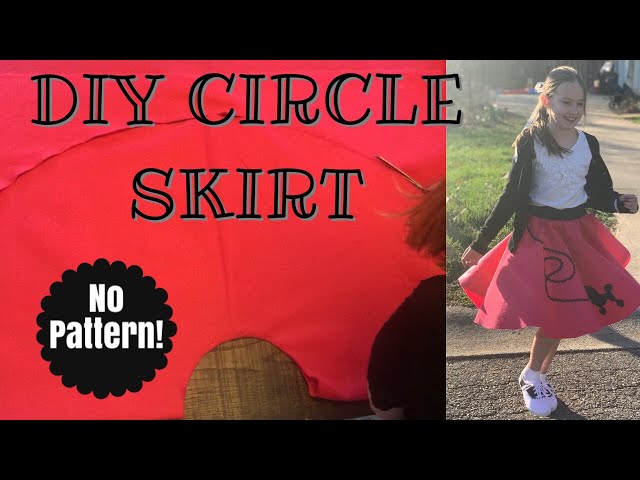 One Creative Housewife 50s Day Poodle Skirt Tutorial