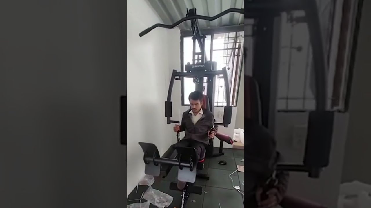 Demo By Sketra Technical Person To Customer Fir ELITE MULTI STATION GYM Multigym Homegym Gym