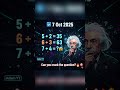 Genius can be solve in 6 seconds ? #maths #letsbecomeagenius #mathpuzzle #mathgames#mathday#coolmath