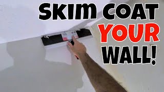 How to Skim Coat a Wall after Wallpaper Removal Step by Step Tutorial screenshot 3