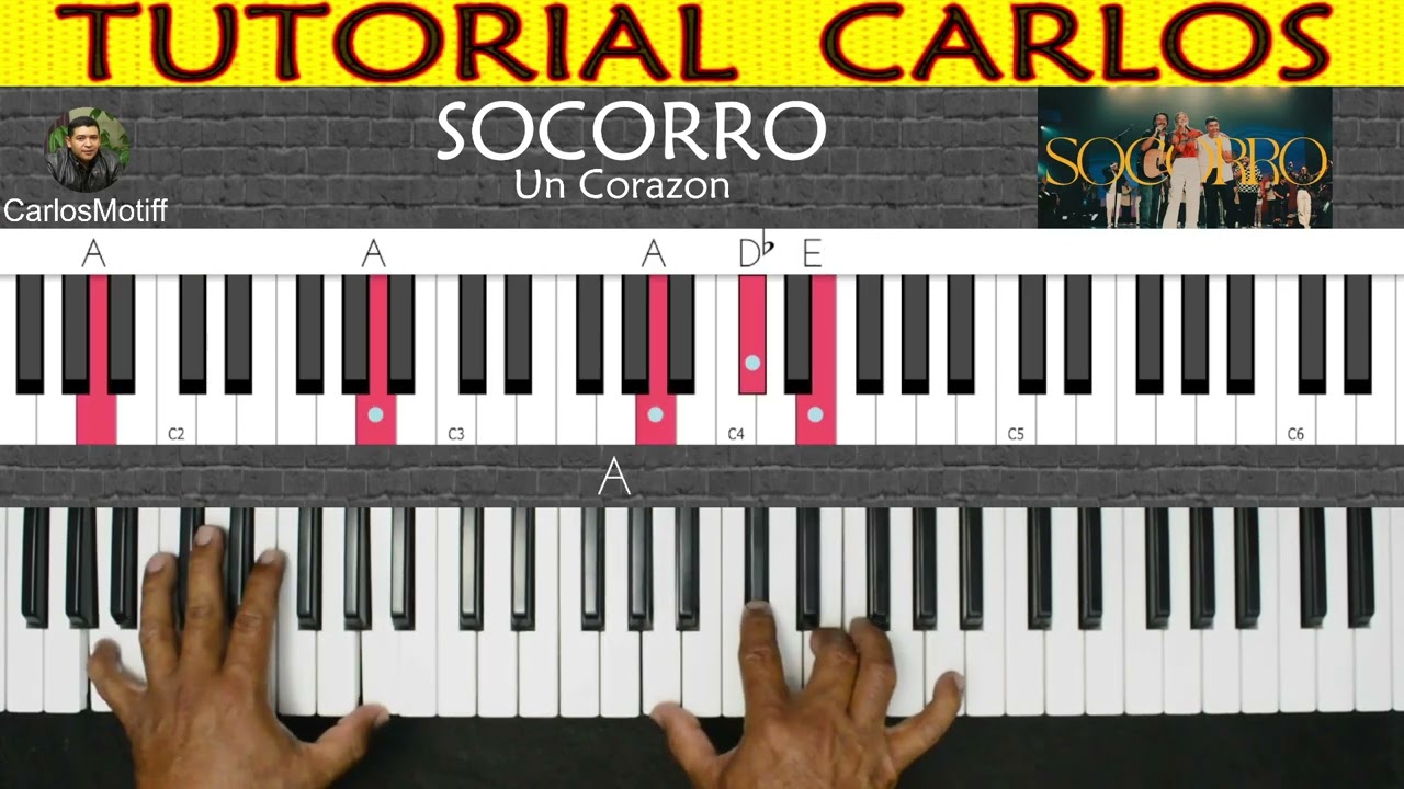 Socorro - Un Corazon . Piano Tutorial