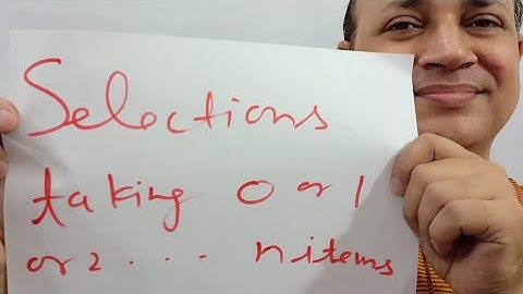 selection of one or more things from different or similar things permutations Combinations kota