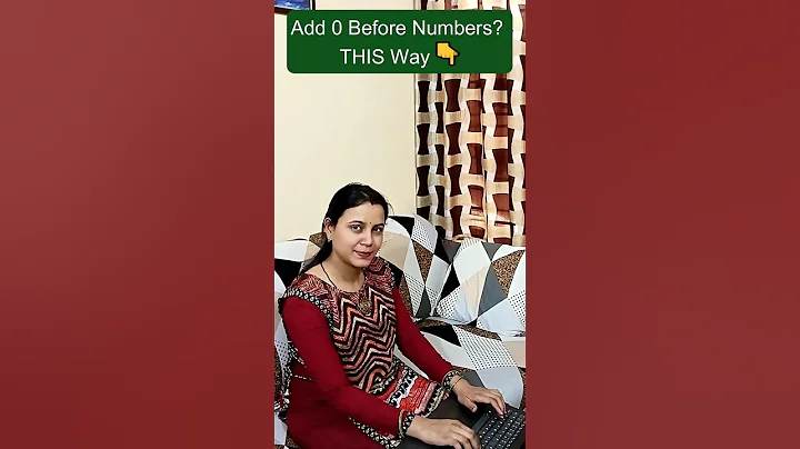 Add 0 Before Numbers in Excel Like a Pro! 🚀 (No More Missing Zeros)