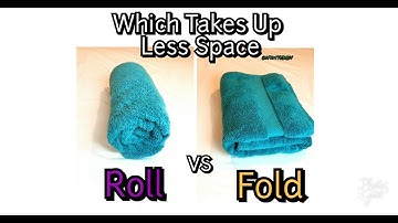 How to Fold and Roll Towels(Which Saves Space?) CPR4THEBODY