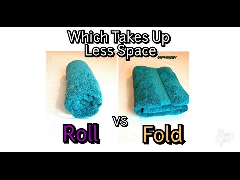 How to Fold and Roll Towels(Which Saves Space?) CPR4THEBODY