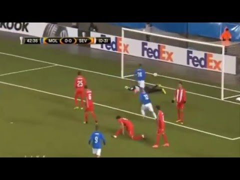 Molde vs Sevilla 1-0 Eirik Hestad Goal 25.02.2016 HD