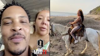T.I. Is Fed Up With Tiny Eating His Seafood During Their Vacation! 🍽