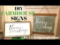 NEW DIY Farmhouse Sign Tutorial x2 CRICUT DESIGN INSPIRATION | Farmhouse Home Decor Faux Chalkboard