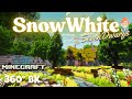 [Minecraft 360VR 8K] From the Queen’s Castle to the Dwarfs’ Cottage – Snow White Adventure